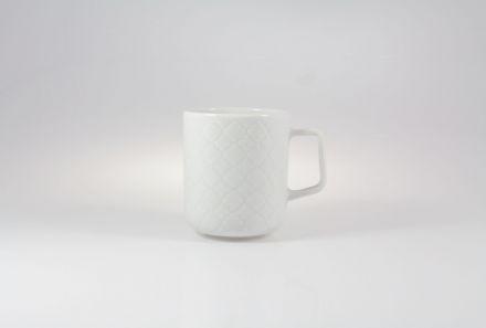 Kubek 400 ml - MARRAKESZ biały (LU4299) - zdjęcie główne