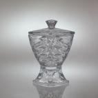 Bomboniera kryształowa na nodze 24,5 cm - FACET (955760) - zdjęcie
