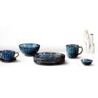 Talerz płytki 25 cm - DEEP BLUE (V-82013-6) - zdjęcie