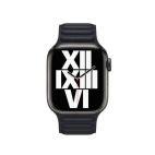 Apple do pasek do Apple Watch 45mm z karbowanej skóry rozmiar M/L - północ - zdjęcie