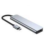 Przejściówka USB-C TECH-PROTECT V4-HUB 6IN1 - szara - zdjęcie