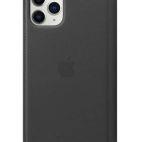 Skórzane etui folio do iPhone 11 Pro Apple - czarne - zdjęcie