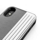 Etui do iPhone X/Xs Zizo Retro Series - szaro-czarne - zdjęcie