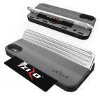 Etui do iPhone X/Xs Zizo Retro Series - szaro-czarne - zdjęcie