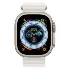 Apple Watch Ultra 49mm + Cellular tytan z paskiem Ocean w kolorze białym - zdjęcie