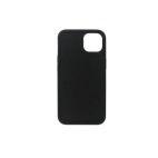 Etui do iPhone 13 mini eSTUFF MADRID Silk-touch Silicone Case - czarne - zdjęcie