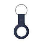 Etui do Apple AirTag Crong Silicone Case - granatowe - zdjęcie