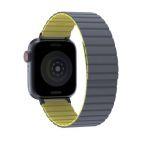 Pasek do Apple Watch 38/40/41 mm JCPAL FlexForm Szary/Żółty S - zdjęcie