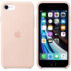 Etui do iPhone 7/8/SE 2020 Apple Silicone Case piaskowy róż - zdjęcie