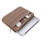 Etui do Macbooka 13-14 Tech-Protect Fluffy walnut - brązowe - zdjęcie