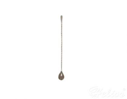 Łyżka barmańska z mieszadłem 33,5 cm stalowa (BPR-033S) - zdjęcie główne