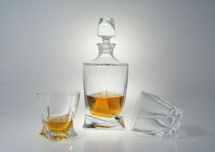 Komplet kryształowy do whisky 1+6 - QUADRO (410867346) - zdjęcie główne