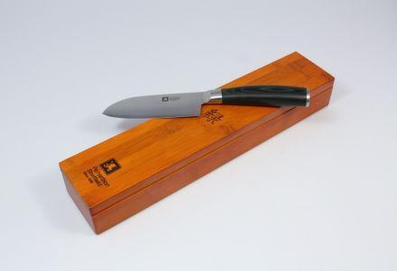 Nóż Santoku 12,5 cm - MIDORI (stal damasceńska) - zdjęcie główne