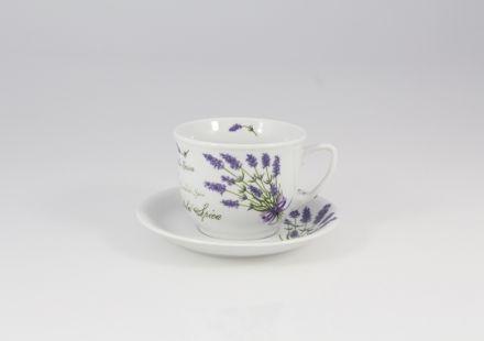 Kubek 300 ml ze spodkiem - 5979 LAWENDA (Wiedeń) - zdjęcie główne