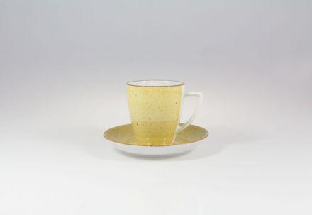 Filiżanka 200 ml ze spodkiem - 6630J Beata, Sonia (żółty) - zdjęcie główne