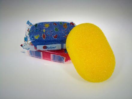 Gąbka kąpielowa szorstka / 1 szt. - OWAL (HEL-0009O) - zdjęcie główne