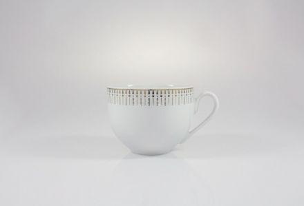Filiżanka 0,45 l - G682 YVONNE Złoty Miraż + Talerz deserowy 17 cm - G682 YVONNE Złoty Miraż + Spodek 15,7 cm - G682 YVONNE Złoty Miraż - zdjęcie główne