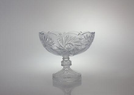 Owocarka kryształowa na nodze 22 cm - 15828 (200369) - zdjęcie główne