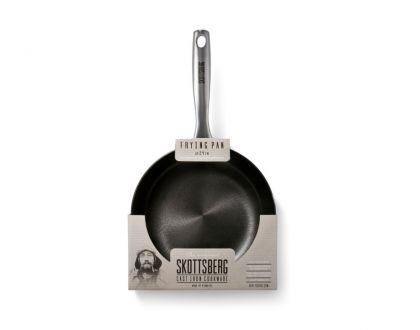 Skottsberg Patelnia żeliwna 24 cm + Skórzane rękawice, uchwyty - 2 sztuki - zdjęcie główne