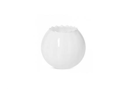Wazon optyk pionowy 15,5 cm - Home&Living / Biały (D059) - zdjęcie główne