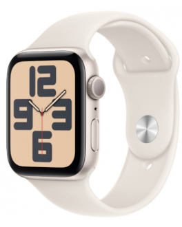 Apple Watch SE2 44mm aluminium + Cellular w kolorze księżycowej poświaty z paskiem sportowym w kolorze księżycowej poświaty - M/L - zdjęcie główne