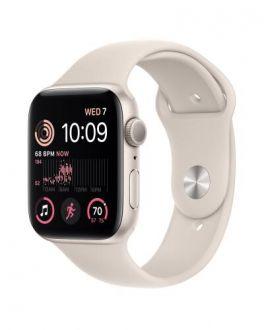Apple Watch SE 2 44mm aluminium w kolorze księżycowej poświaty z paskiem sportowym w kolorze księżycowej poświaty - zdjęcie główne