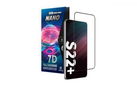 Crong 7D Nano Flexible Glass - Szkło hybrydowe 9H na cały ekran Samsung Galaxy S22+ - zdjęcie główne