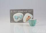 Zestaw filiżanek 100 ml / 6 szt. - STONE AGE / Morski