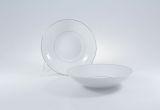 Talerz głęboki 22 cm - 3607 Sofia / Platynowa