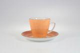 Filiżanka 350 ml ze spodkiem - 6630Ł Beata, Dorota (orange)