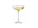 Płaskie kieliszki do szampana 240 ml / 6 szt. - Harmony Gold (B575)