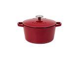 Garnek żeliwny 3,0 l - NATUR IRON / bordo
