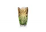 Wazon kryształowy 28 cm - Flora Amber Green (526565)