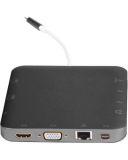 Stacja dokująca eSTUFF USB-C Docking Hub - szara