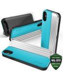 Etui do iPhone X/Xs Zizo Retro Series - niebiesko-czarne