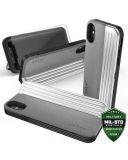 Etui do iPhone X/Xs Zizo Retro Series - szaro-czarne