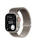 Apple Watch Ultra 3 tytan z bransoletą mediolańską w kolorze naturalnym L