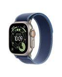 Apple Watch Ultra 3 tytan z opaską Trail w kolorze niebieskim/jaskrawoniebieskim S/M