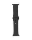 Pasek do Apple Watch 44/45/49 mm eStuff Silicone - Czarny