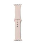 Pasek do Apple Watch 44/45/49 mm eStuff Silicone - Piaskowy róż