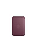Portfel Apple z tkaniny FineWoven z MagSafe do iPhonea Find My - rubinowa morwa