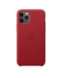 Etui do iPhone 11 Pro Max Apple Leather Case - czerwone