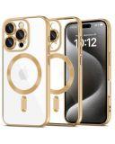 Etui do iPhone 16 Pro Tech-Protect MagFlex MagSafe clear gold - przezroczyste